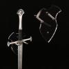 Sword and Axe Wall Mount - Vertical Display Hanger for Swords and Axes - Transparent Holder for Decoration view 1