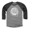 500 LEVEL Austin Reaves 3/4 Sleeve T-Shirt - Austin Reaves Los Angeles L Basketball WHT (Black/Heather Gray, XXX-Large) view 1