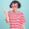 Didiseaon 4pcs Heart Glasses Frames for Valentine's Day Party Eyewear Props Unique Photo Booth Accessories Fun Decorations for Couples and Friends view 3