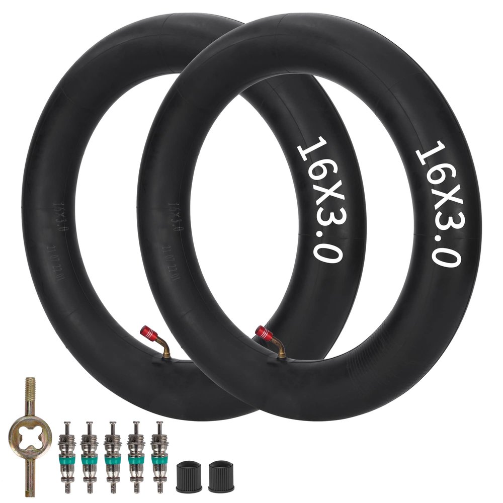 WATODAY 16x3.0 Inner Tube Replacement for E-Bikes Electric Scooters Mopeds Kids BikesUnicycles and Folding Bikes with 45Angled Valve Stem