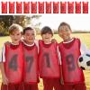 Hercicy 24 Pcs Youth Pinnies Soccer Pinnies Training Vest Adult Mesh Reversible Numbered Football Jersey(Medium,Red, Yellow) view 2
