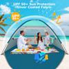 COMMOUDS Beach Tent Sun Shade for 3/4-5/6-7/8-10 Person, UPF 50+ Beach Sun Shelter Canopy Tent, Lightweight, Easy Set Up and Carry view 3