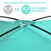 COMMOUDS Beach Tent Sun Shade for 3/4-5/6-7/8-10 Person, UPF 50+ Beach Sun Shelter Canopy Tent, Lightweight, Easy Set Up and Carry view 4
