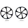 Aluminum Alloy 26 inch/26" Bicycle/Bike Mag Wheels Set/Wheel Rims 100 * 135mm (Single and Multi-Speed) - Gas Motorized Bicycle Rim Front & Rear view 1