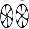 Aluminum Alloy 26 inch/26" Bicycle/Bike Mag Wheels Set/Wheel Rims 100 * 135mm (Single and Multi-Speed) - Gas Motorized Bicycle Rim Front & Rear view 3