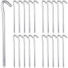 Tent Hooks for Camping 20 Pcs Tent Ground Pegs Heavy Duty Ground Stakes Patio Stakes view 1
