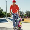 WhiteFang Skateboards for Beginners, Complete Skateboard 31 x 7.88, 7 Layer Canadian Maple Double Kick Concave Standard and Tricks Skateboards for Kids and Beginners (Pink Fantasy) view 4