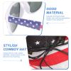 1 Set Denim Suit Patriotic Sunglasses Patriotic Bandanas for Men Cowgirl Hat Independence Day Costume Men 4th of July Accessories Usa Bandana Man Hat Beach Hat Women's view 4