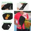 Cosmos 2 Pcs Neoprene Pickleball Paddle Cover Pickleball Racket Case Pickle Ball Sleeve - Pickleball Paddle Carry Bag with Ball Storage Accessories Pocket & Handle Strap (Black & Handle Stap) view 3
