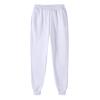 Womens Sweatpants Baggy High Waisted Fall Pants Cinch Bottom Joggers with Pockets Y2k Cotton Athletic Trousers A-White view 3