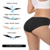 TIICHOO Period Underwear for Women Heavy Flow Soft Absorbent Menstrual Panties Incontinence Leakproof 3 Pack (Small, 3 Black) view 4