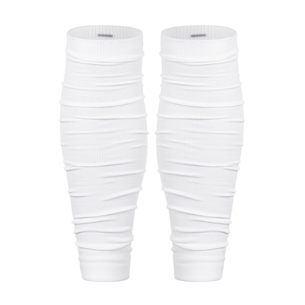 Century Star Calf Compression Sleeve Men Leg Sleeves for Men Football Accessories Scrunched Socks Basketball Leg Sleeve Backplate Football Leg Warmers for Men Youth White M