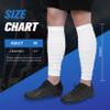 Century Star Calf Compression Sleeve Men Leg Sleeves for Men Football Accessories Scrunched Socks Basketball Leg Sleeve Backplate Football Leg Warmers for Men Youth White M view 4