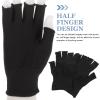Angoily 15pairs Non- Half Finger Work Gloves Thin Breathable Nylon for Use Comfortable and for Electronics and Automotive Handling view 3