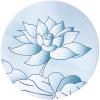 Abeigoi Round Meditation Yoga Mat Lotus Pilates Mat Non Slip Base Natural Rubber Rug Suitable for Exercise Meditation Yoga Environmental Protection for Home Outdoor (4Ft) view 1
