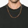 GAVU Stylish Crystal Beaded Necklace for Men, Tigers Eye Necklace with 8mm Beads 26" view 3