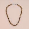 GAVU Stylish Crystal Beaded Necklace for Men, Tigers Eye Necklace with 8mm Beads 26" view 4