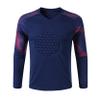 Huimingda Soccer Jersey Padded Football Shirt for Adult Long Sleeve Goalkeeper Jersey Navy Blue Small view 1
