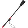 Coolrunner Riding Crop for Horse, 18 Inch Horse Whip with PU Leather Equestrianism Horse Crop Double Slapper Horse Whip Black Crops for Horses (Red) view 1