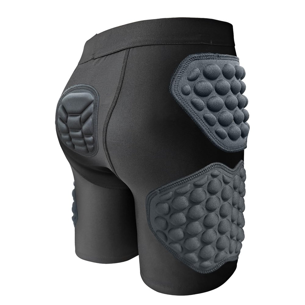 Padded Shorts for Kids Impact Protection Shorts Youth Hip Protection Underwear for Skateboard, Skiing, Football, Basketball Black YM