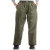 iCreek Women's Rain Pants Waterproof Hiking Pants Windproof Lightweight Over Pants Work Rain Outdoor for Golf, Fishing (Green, Medium/33 Inseam) view 1
