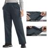 iCreek Women's Rain Pants Waterproof Hiking Pants Windproof Lightweight Over Pants Work Rain Outdoor for Golf, Fishing (Grey, Small/33 Inseam) view 4