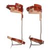Tree Climbing Gear Set Adjustable Tree Climbing Spikes with Harness Belt Cowhide Leggings Straps Stainless Steel Tree Climbing Tool for Outdoor Jungle Survival Picking Fruit Hunting (Regular) view 1