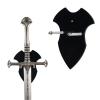 Sword Holder,Sword Wall Mount,Axe Holder, Sword Hangers for Wall,Sword Holder Display, Axe Vertical Display and Decoration (Black) view 1
