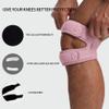 POKEAT 2Pcs Knee Compression Sleeve for Men Women Compression Knee Sleeve for Meniscus Tear Joint Professional Knee Brace Wraps,Black view 2