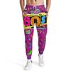 AYUNIX Men's 80s Jogger Pants Retro 90s Sweatpants Outfit for Men Women 8090s Sports Track Pants Workout Costumes,Medium view 1