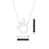 Anmpab Finger Necklace Punk Stainless Gesture Sign Finger Pendant Necklace for Women Women Friendship Jewelry (Silver) view 4