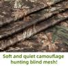 GHILEO Camo Burlap, Mesh Fabric Material Camouflage Netting for Hunting Ground Blinds Photography Ground Cover view 2