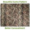 GHILEO Camo Burlap, Mesh Fabric Material Camouflage Netting for Hunting Ground Blinds Photography Ground Cover view 4