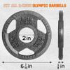 Yes4All Tri-Grip Handles Olympic Weight Plates/Cast Iron Weight Plates, Suitable for Barbell Exercises, Strength, Flexibility Training - 2.5LB (Single) view 2