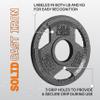 Yes4All Tri-Grip Handles Olympic Weight Plates/Cast Iron Weight Plates, Suitable for Barbell Exercises, Strength, Flexibility Training - 2.5LB (Single) view 3