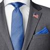 KUTXA American Flag Lapel Pin Gold or Nickel Plated Enamel Pin  Patriotic Rectangular or Waving United States Country Pin for Coats, Suit Jackets and Lanyards (1 Pack, Waving Nickel) view 4