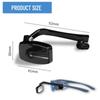 Bike Rearview Mirror, Multi-Angle ABS Helmet and Glasses Mount, Lightweight Cycling Safety Mirror for Road Riding view 2