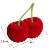 1 Piece Cherry Shaped Ring Box Cherry Shaped Earring Box Ring Display Box Jewelry Ring Box Case Necklace Case Jewelry Gift Box for Ring Earring at Engagement Wedding Valentine's Day, Red view 3