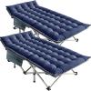 MOPHOTO Oversized Folding Camping Cot for Adults, 78" x 32" XXL Heavy Duty Sleeping Cots for Adults Portable Sleeping Bed Outdoor Camp Cot with Mattress for Home Camp Office Nap view 1