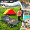 MOPHOTO Oversized Folding Camping Cot for Adults, 78" x 32" XXL Heavy Duty Sleeping Cots for Adults Portable Sleeping Bed Outdoor Camp Cot with Mattress for Home Camp Office Nap view 3