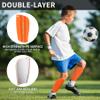 R2Depot Soccer Shin Guards, Shin Pads with Shin Guard Sleeves Set for Youth Adult, EVA Cushion Protection, Breathable Calf Protective Gear -Orange M view 2