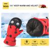 1Pair Children Winter Girls Boys Ski Skiing Gloves Bike Cycling Riding Warm Waterproof Windproof Winter Ski Gloves Kids (Green, Large) view 4