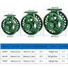 FANGBLUE Fly Fishing Reel Aluminum Alloy 5/6 WT Large Arbor 2+1BB Interchangeable for Saltwater and Freshwater Fly Wheel 5/6 WT (Green) view 3