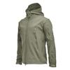 Dressnu Men's rushing jacket fleece jacket waterproof windproof mountaineering warm jacket winter Army green S view 1