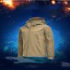 Dressnu Men's rushing jacket fleece jacket waterproof windproof mountaineering warm jacket winter Army green S view 3