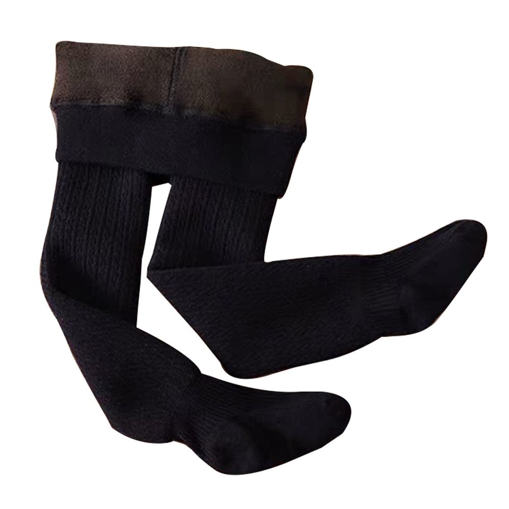 Baby Girl Winter Clothes Infants Toddlers Cotton Fleece Lined Leggings Stretchy Warm Pantihose 2-12 (Black, 8-9 Years)