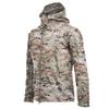 Dressnu Men's rushing jacket fleece jacket waterproof windproof mountaineering warm jacket winter CP Camouflage XL