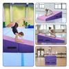 Gymnastics Cheese Mat for Kid Adult, 48"X24"X14" Folding Tumbling Mat for Home Gym, Incline Wedge With Non-Slip PVC Surface & Handle, Pink view 2