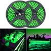 Seaponer Pontoon Boat Light, Marine Led Light Strip for Duck Jon Bass Boat Sailboat Kayak Flex Lighting for Boat Deck Accent Interior Lights Fishing Night, Green, 12v, 10m (32.8ft) view 1
