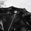 Loyan Kids Girls Metallic Bomber Jacket Coat Zip Up Long Sleeve Jazz Dance Crop Top Windbreaker Outerwear Black 6 Years view 4